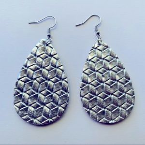 ‼️5/$20 Faux Leather Dangle earrings